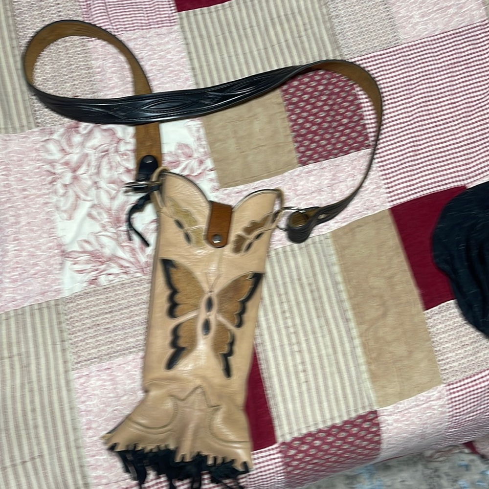 Purse made from vintage cowgirl boot
